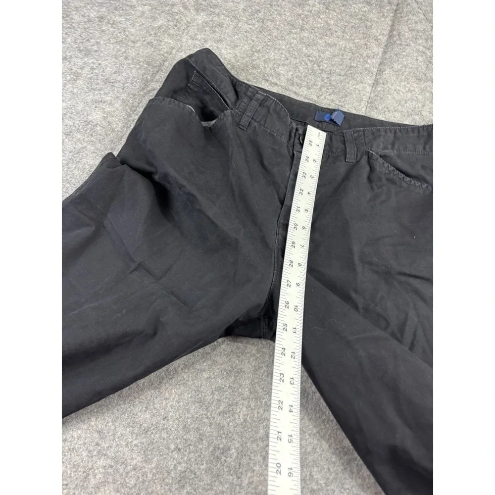 Blue Dot Black Chino Pants Straight Leg Made in USA Womens 12 Chic 90s Preppy